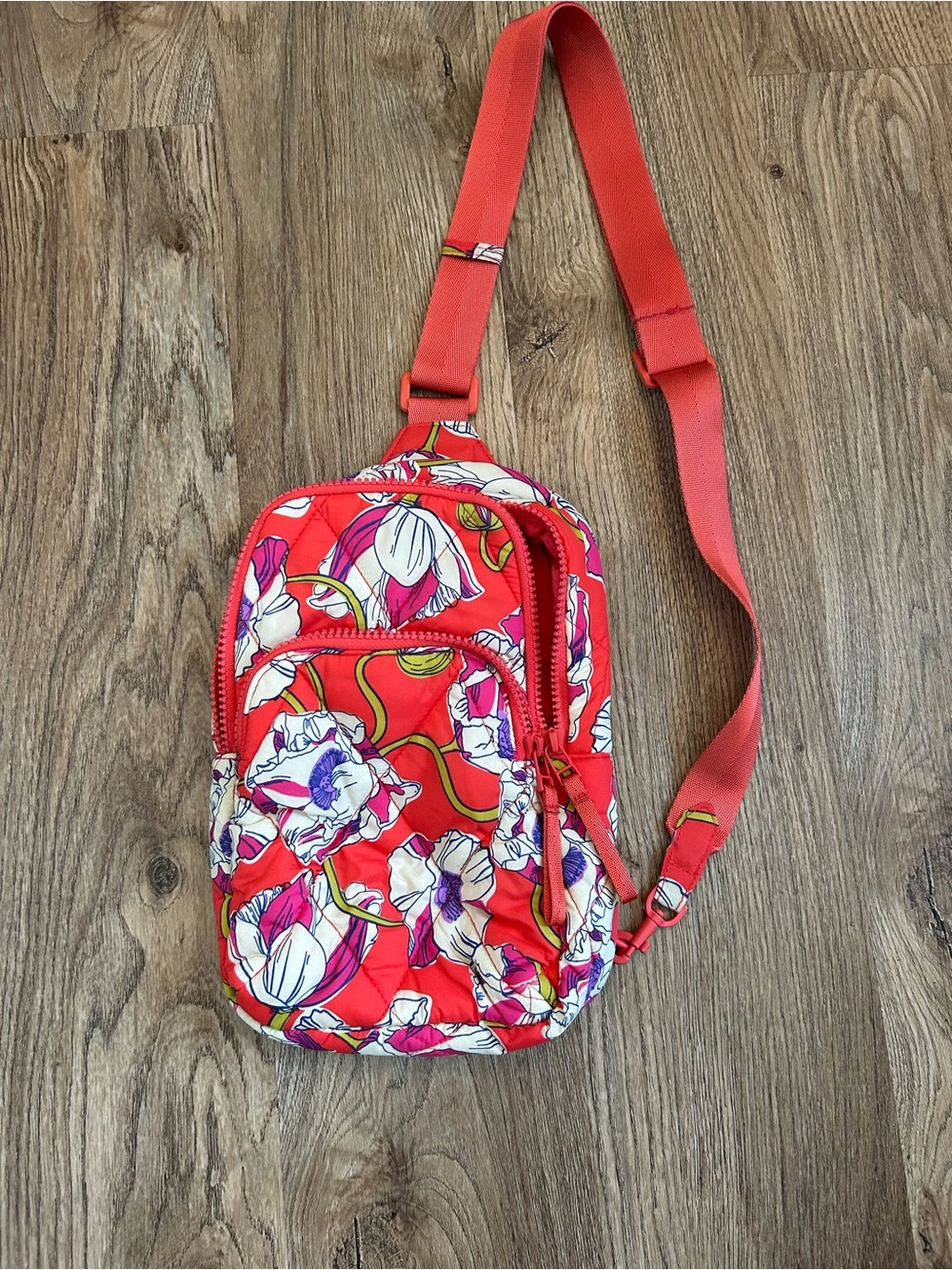 Vera Bradley Floral Crossbody Sling Bag - Women's Small Shoulder Bag